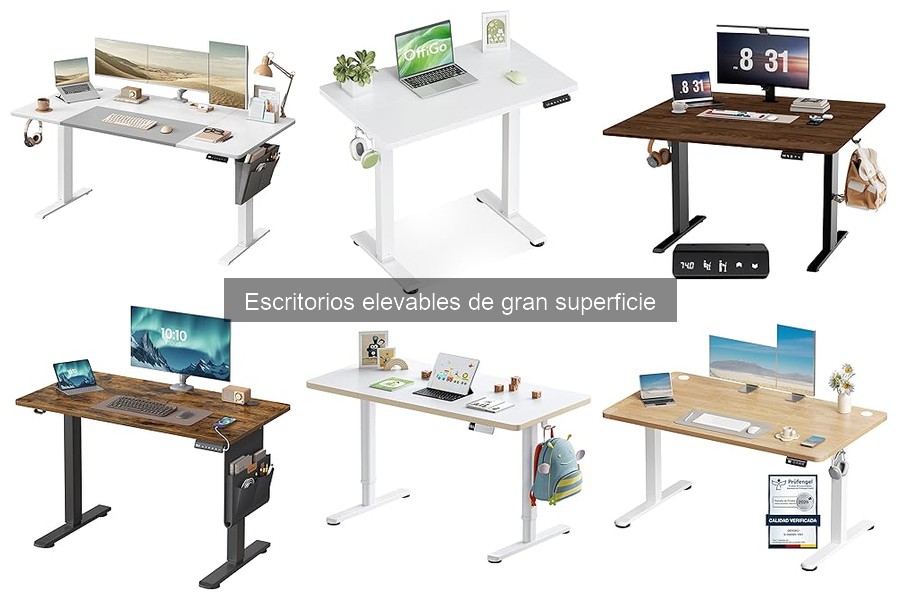 ¿Son ergonómicos los escritorios elevables de gran superficie?