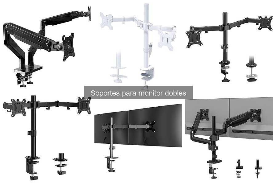 Soporte para monitor doble: beneficios y funciones esenciales