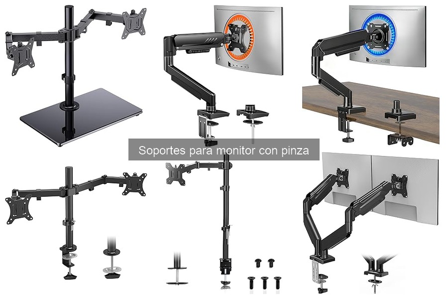 Soportes para monitor con pinza recomendados por expertos