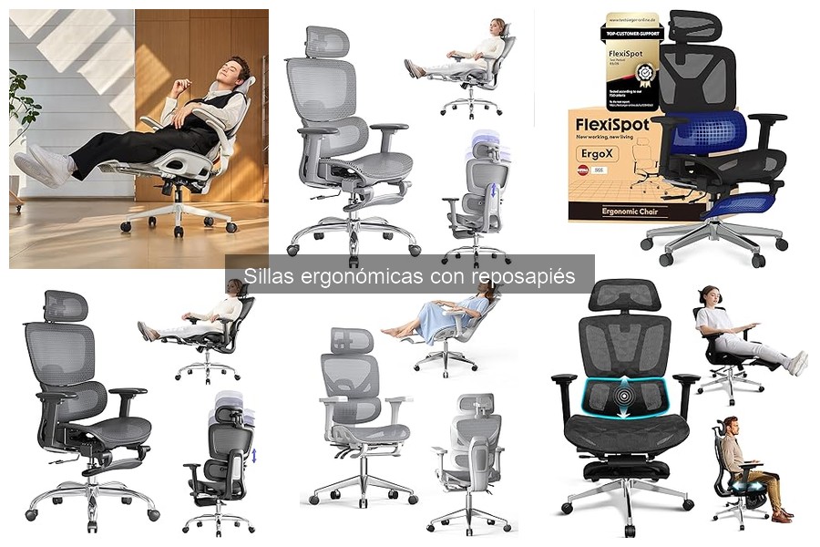 Talleres de Ergonomía: Sillas con Reposapiés Recomendadas