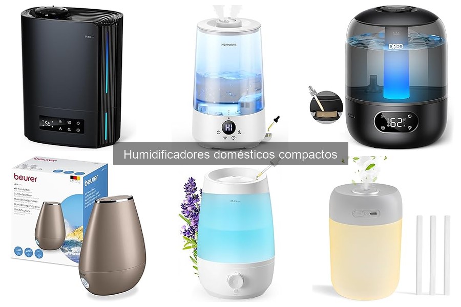 Tipos de humidificadores domésticos compactos para tu hogar