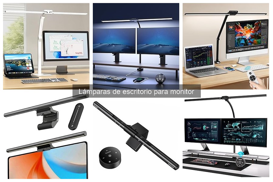 Tipos de lámparas de escritorio para monitor: guía completa