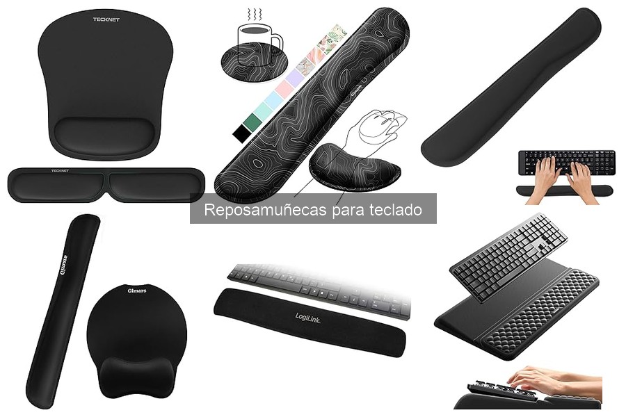 Tipos de reposamuñecas para teclado: compara materiales y diseños