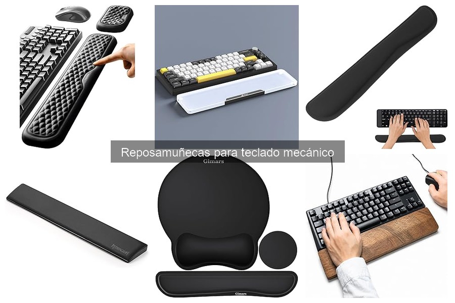 Tipos de reposamuñecas para teclado mecánico: guía completa