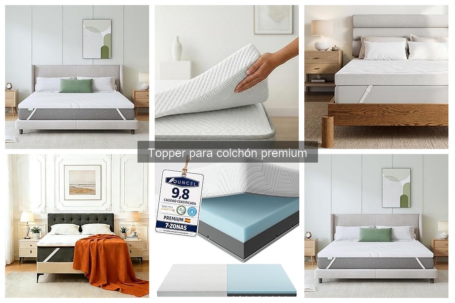 Tipos de toppers para colchón premium y sus beneficios